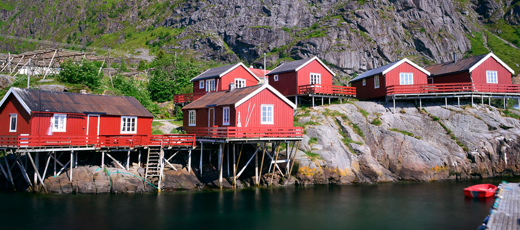 Tiny House écarlate de A en Norvège