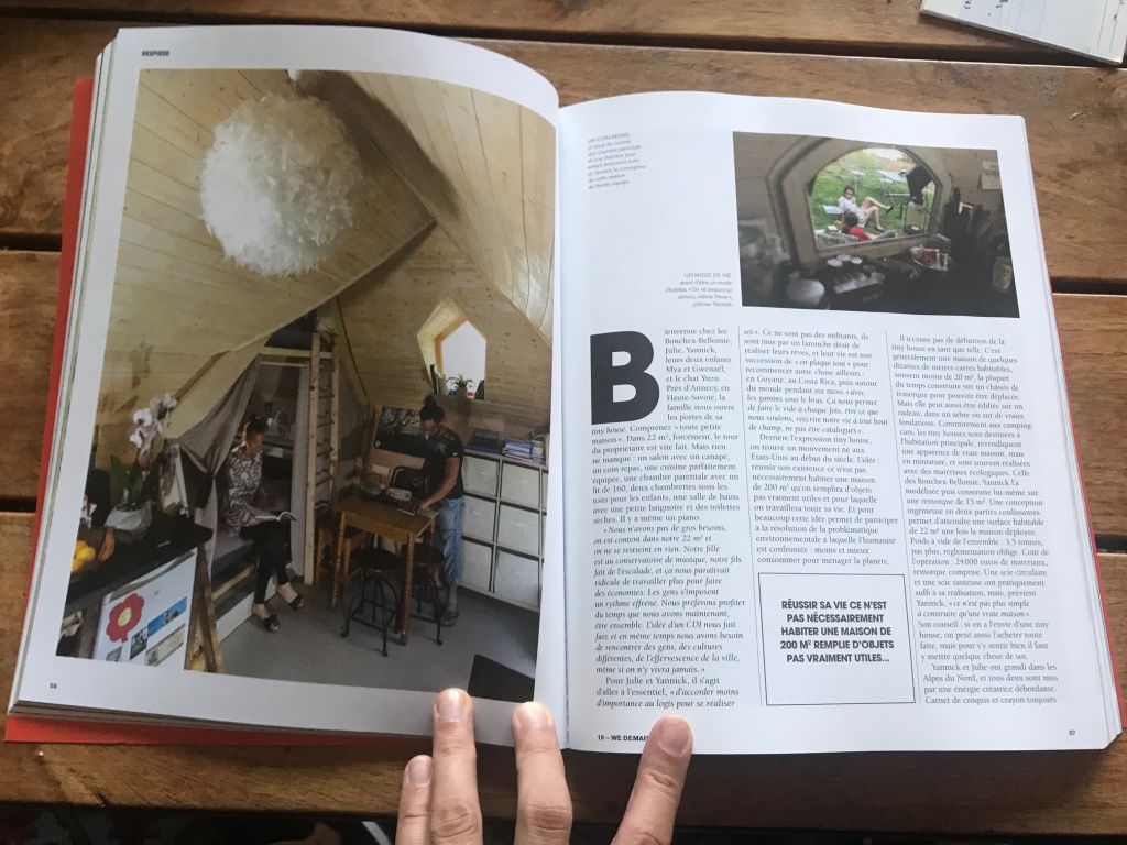 Article sur les tiny house dans We demain