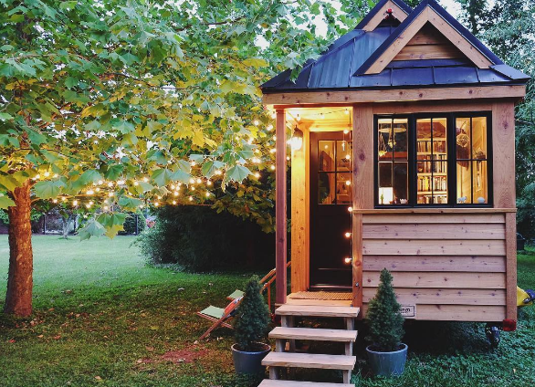 Tiny House dans un jardin